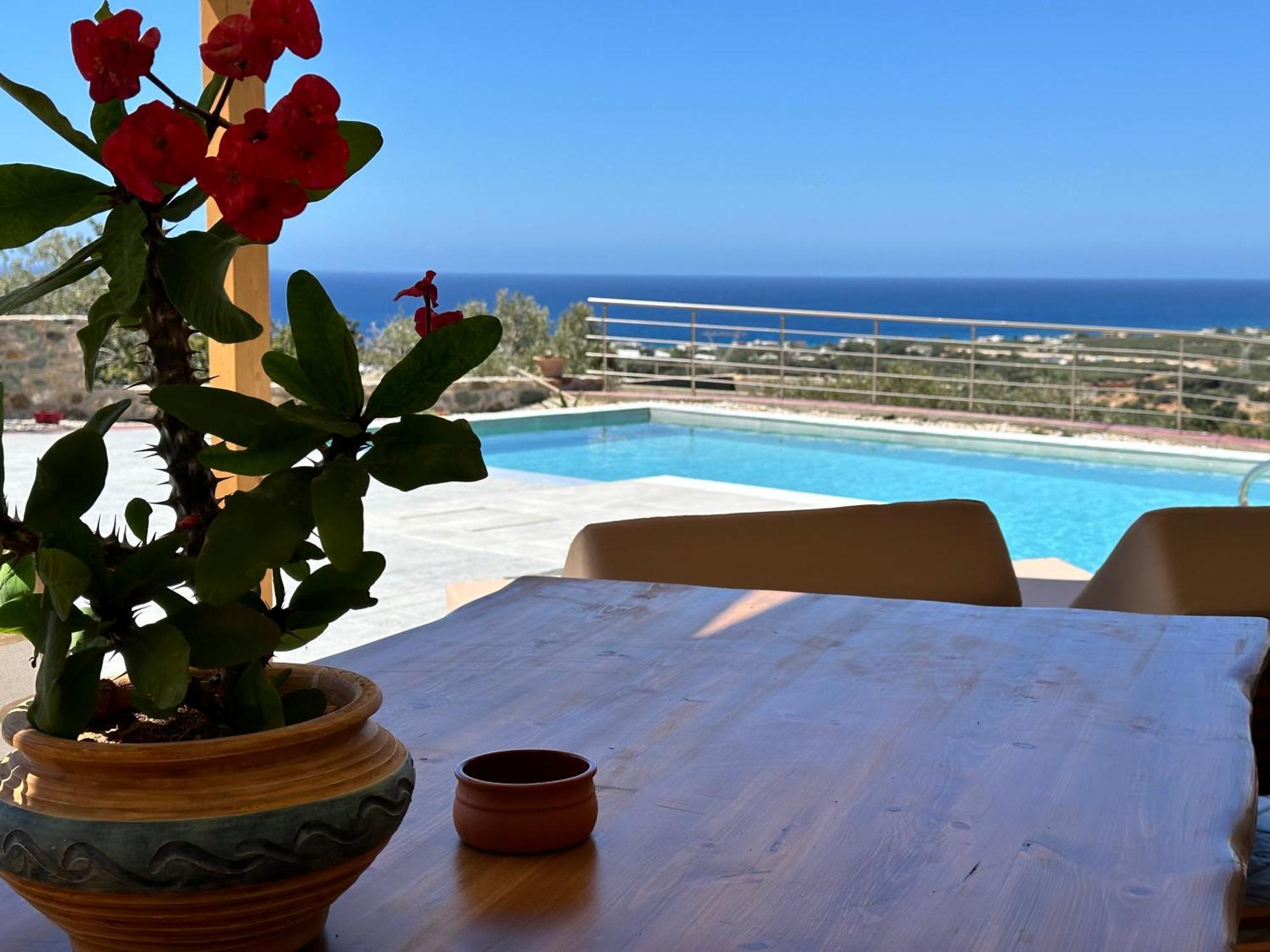 Mediterranean View Villa Makrýgialos Eksteriør bilde