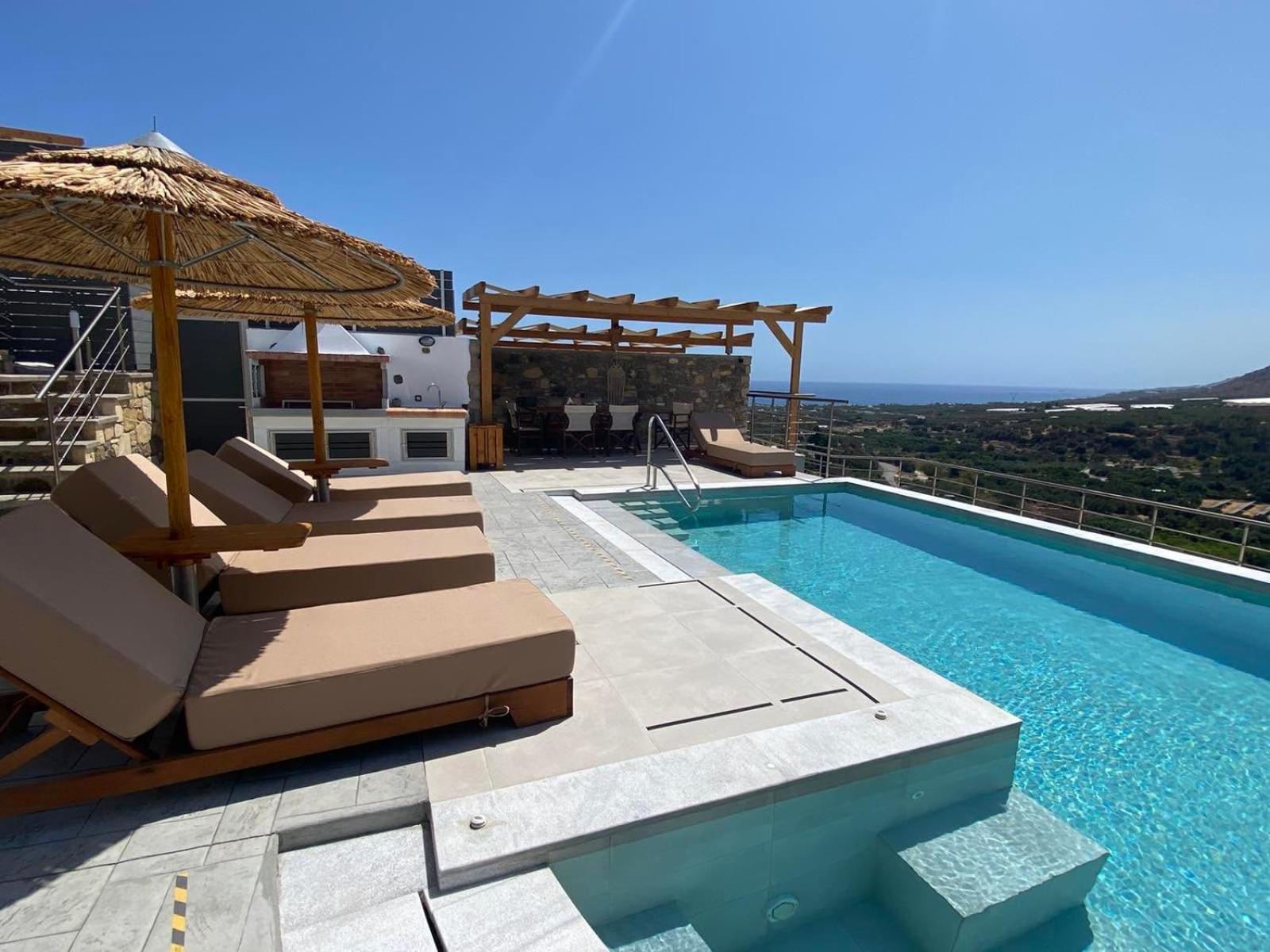 Mediterranean View Villa Makrýgialos Eksteriør bilde