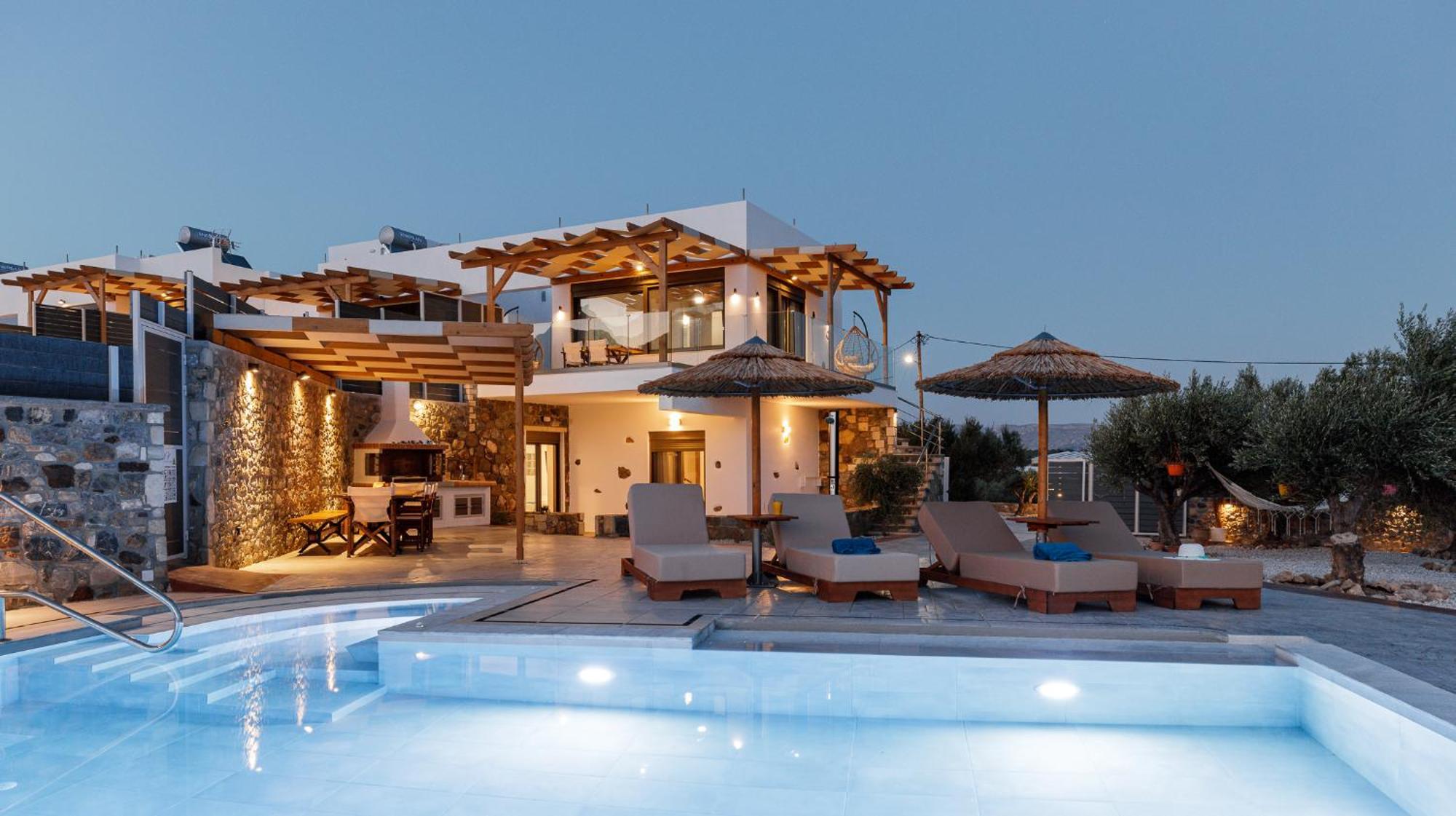 Mediterranean View Villa Makrýgialos Eksteriør bilde